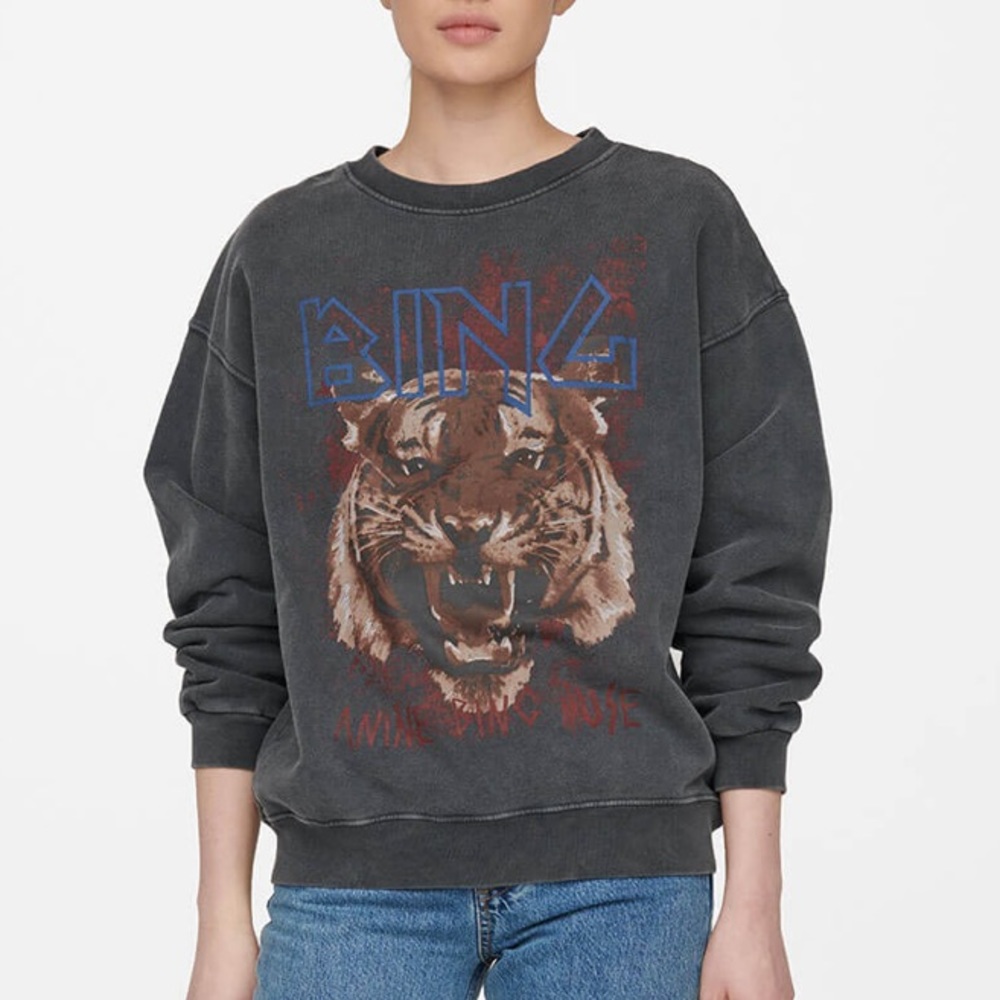 Anine Bing Tiger Sweatshirt XS